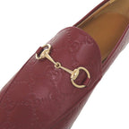 Gucci Jordan Horsebit Guccissima Leather 38 Bordeaux Loafers — view 8