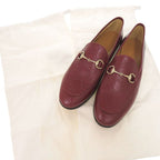 Gucci Jordan Horsebit Guccissima Leather 38 Bordeaux Loafers — view 2