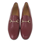 Gucci Jordan Horsebit Guccissima Leather 38 Bordeaux Loafers — view 3
