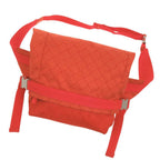 Bottega Veneta Intrecciato Pattern Orange Belt