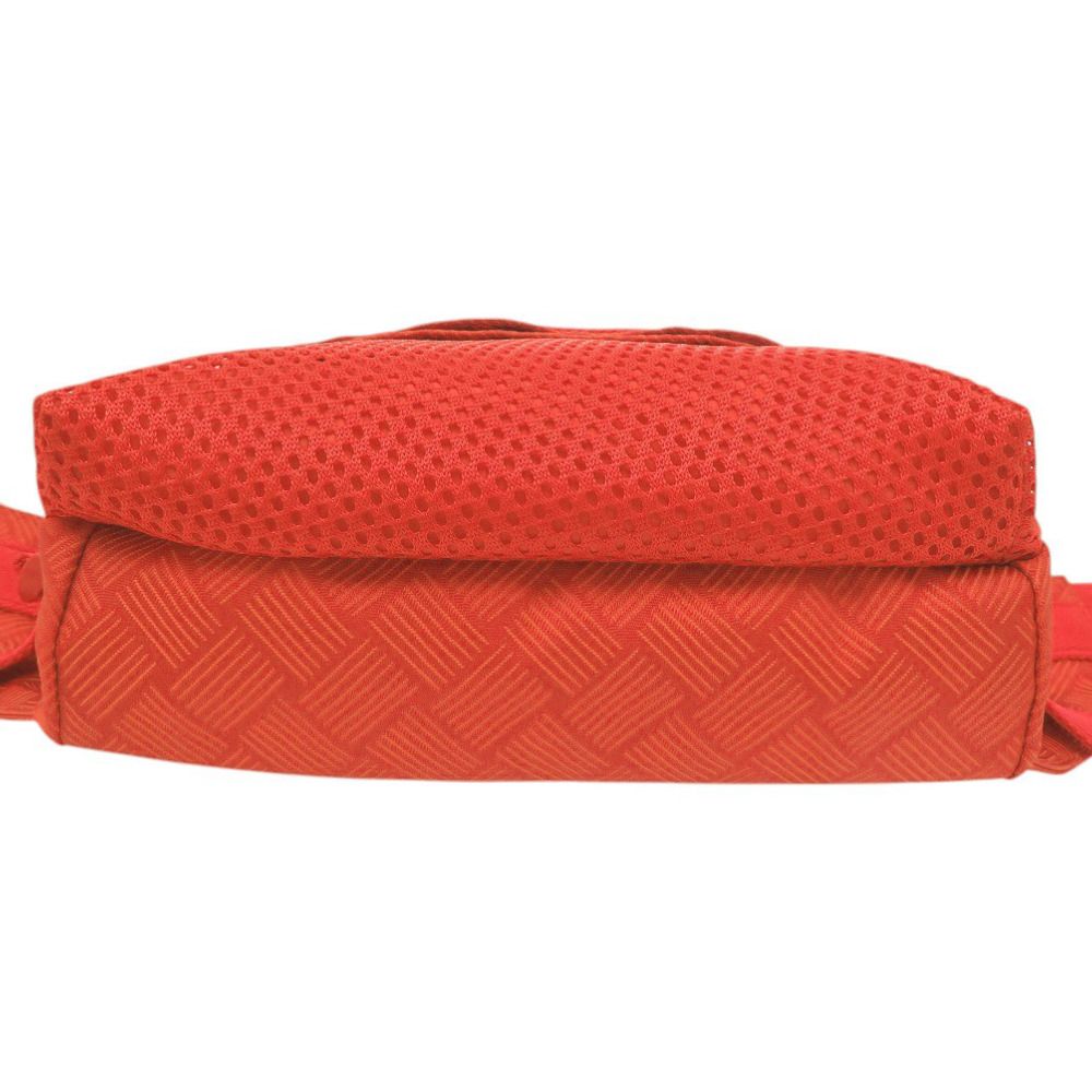 Bottega Veneta Intrecciato Pattern Orange Belt — view 3