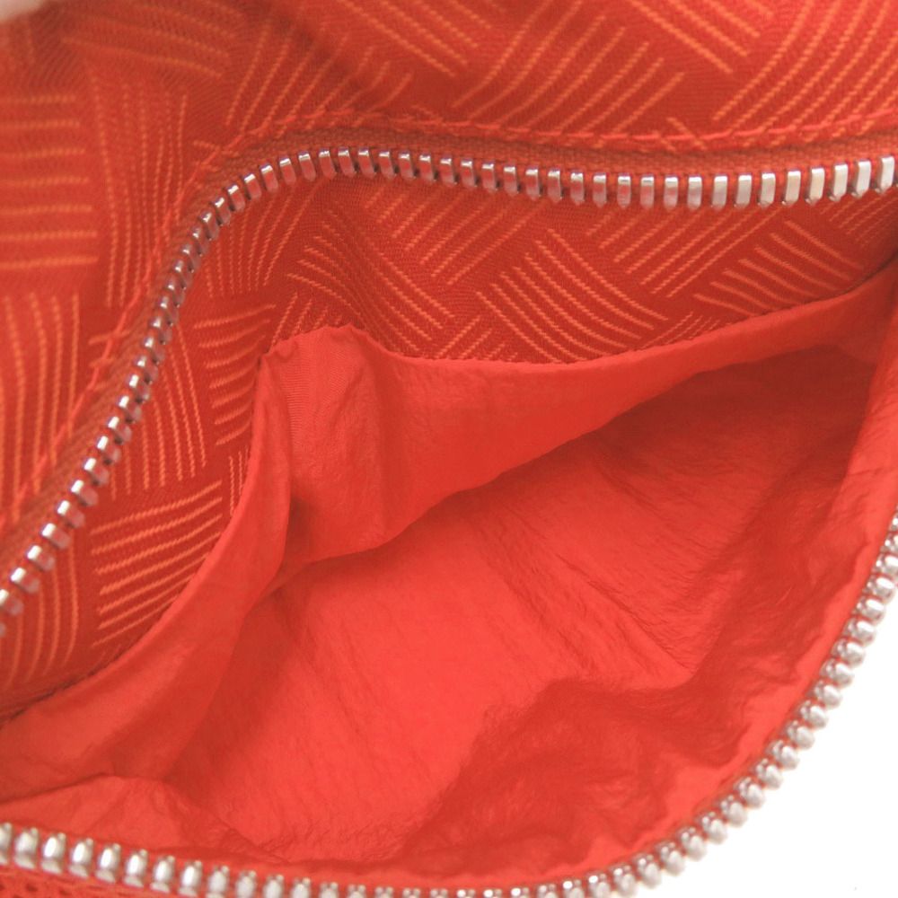 Bottega Veneta Intrecciato Pattern Orange Belt — view 7