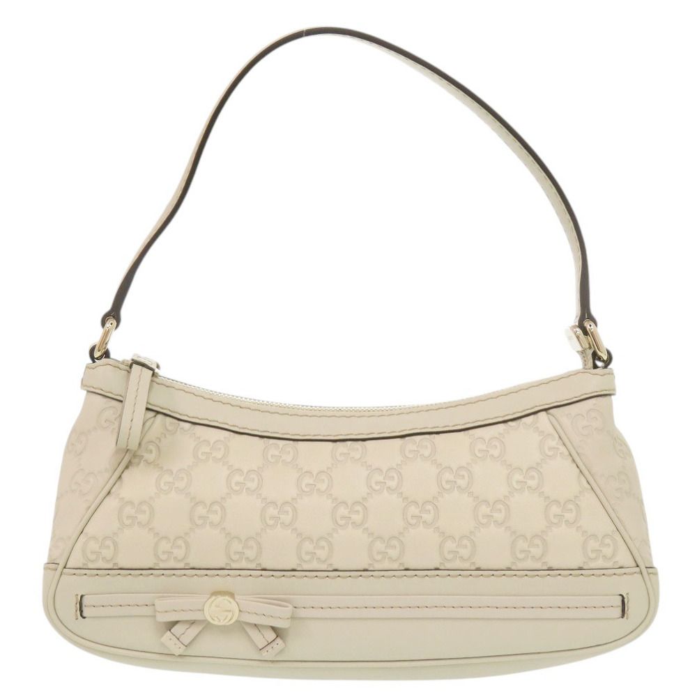 Gucci Guccissima Leather White Shoulder