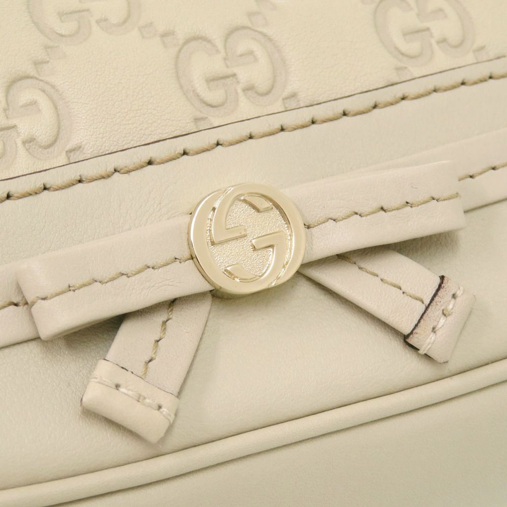 Gucci Guccissima Leather White Shoulder — view 8
