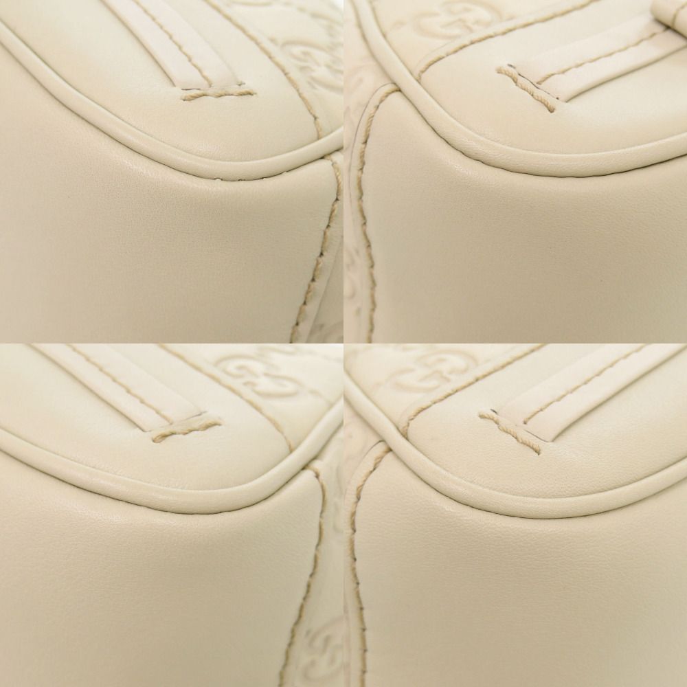 Gucci Guccissima Leather White Shoulder — view 4