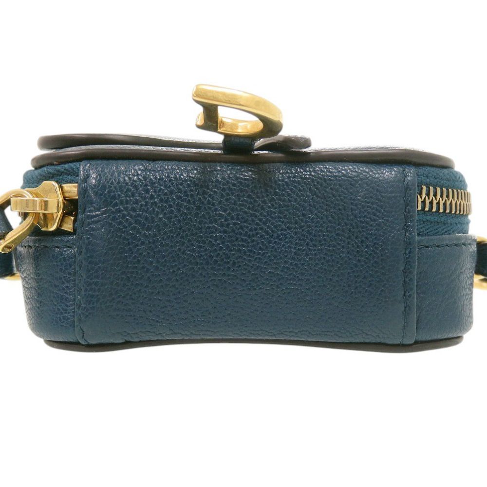 Dior Mini Saddle 43 MA Leather Blue Shoulder — view 3