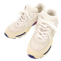 Chanel CC Logo 37 Leather Suede Mesh White Multicolor Sneakers