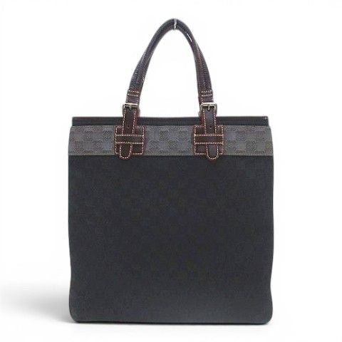 Loewe Tote Anagram Beige Canvas Leather