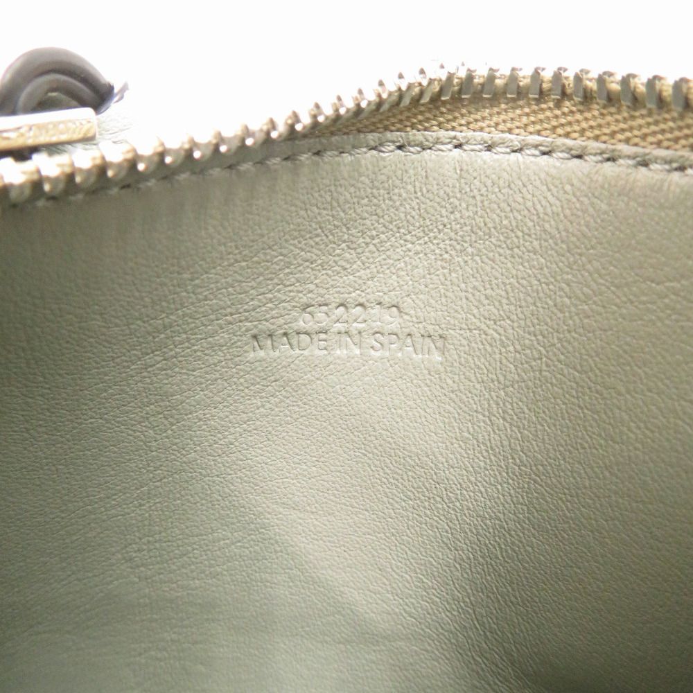 Loewe Anagram Square Key Hook Khaki Coin Case — view 9