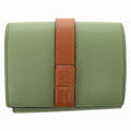 Loewe Anagram Small Wallet Calf Green Trifold