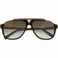 Louis Vuitton Mascot Metal Acetate Black Gold Sunglasses Eyewear