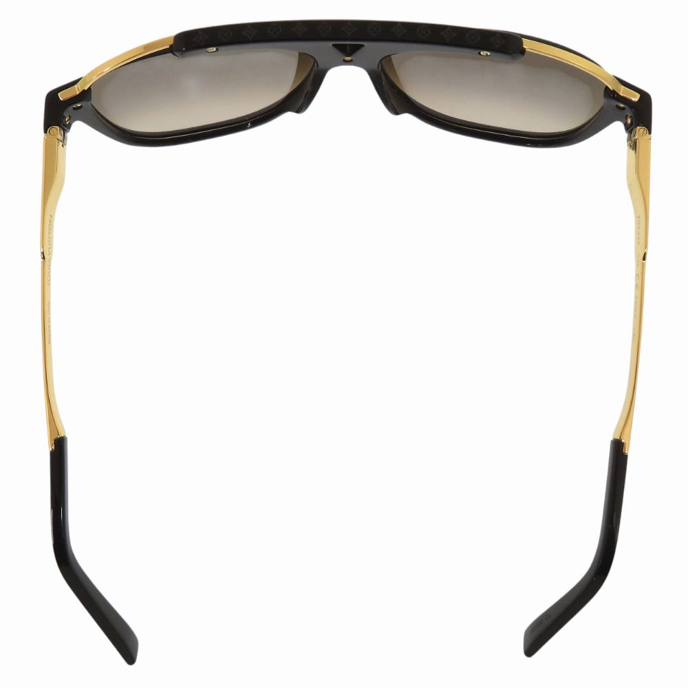 Louis Vuitton Mascot Metal Acetate Black Gold Sunglasses Eyewear — view 7