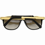 Louis Vuitton Mascot Metal Acetate Black Gold Sunglasses Eyewear — view 2