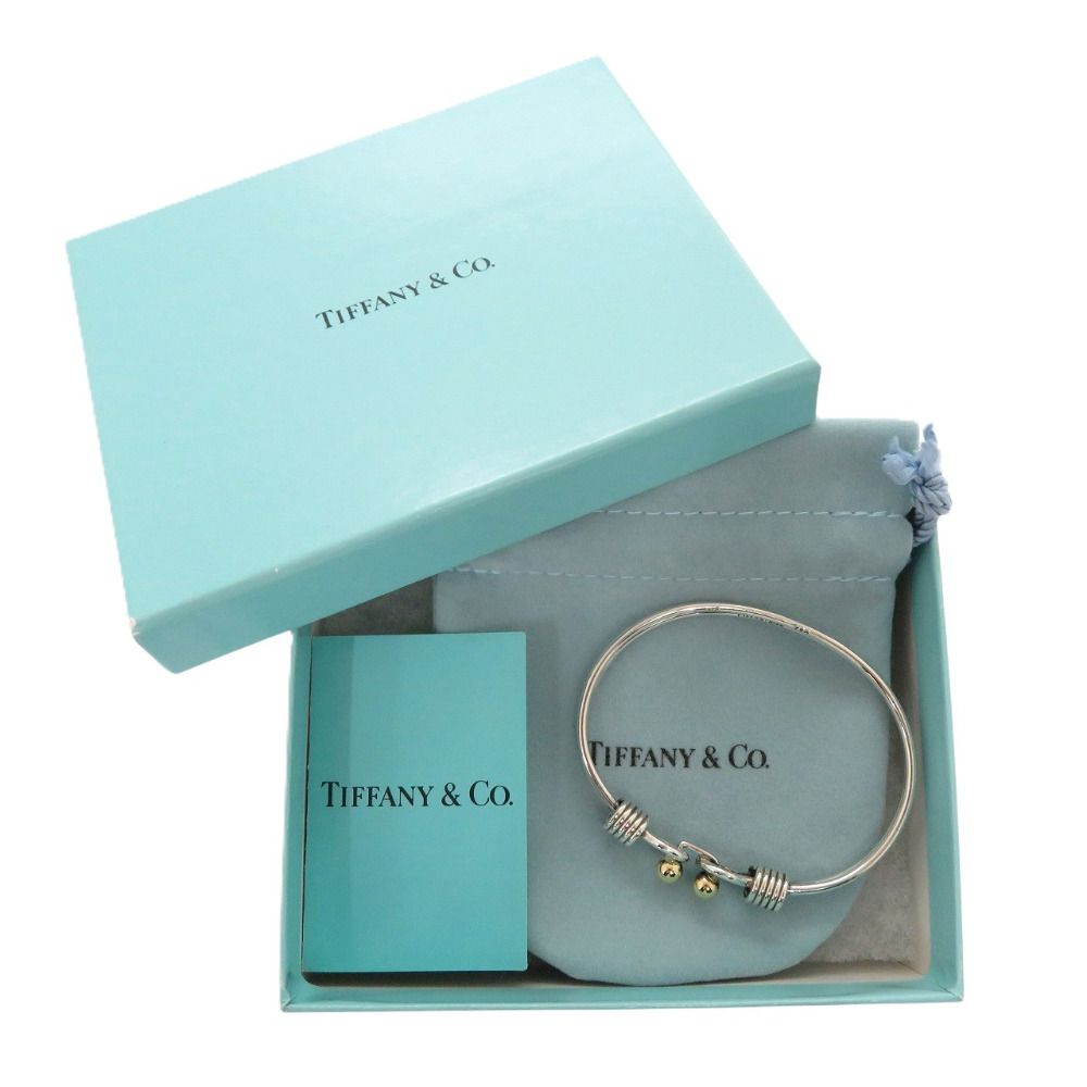 Tiffany & Co Double Hook 925 Sterling Silver 750 Bangle Bracelet — view 2
