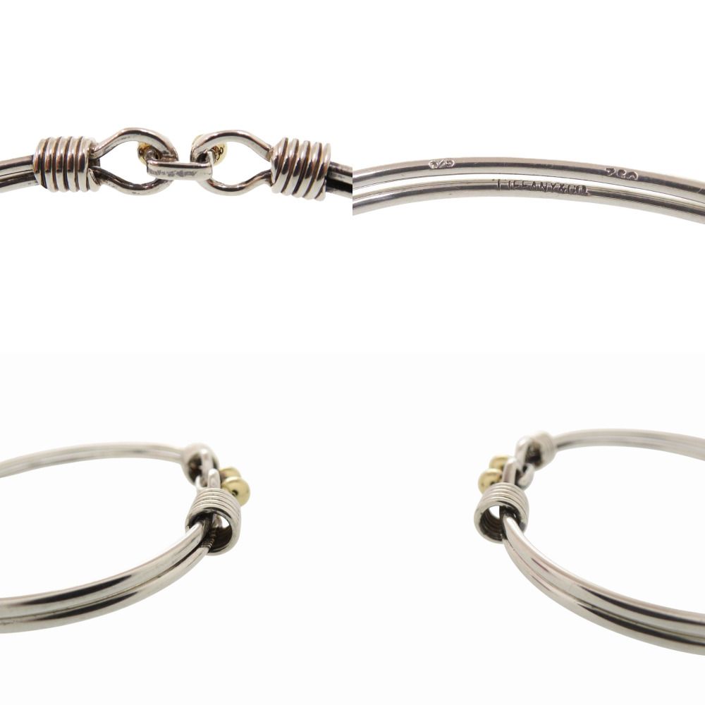 Tiffany & Co Double Hook 925 Sterling Silver 750 Bangle Bracelet — view 5