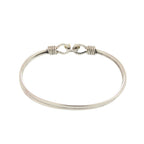 Tiffany & Co Double Hook 925 Sterling Silver 750 Bangle Bracelet — view 3