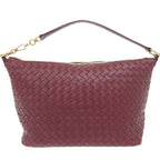 Bottega Veneta Intrecciato Leather Bordeaux Handbag