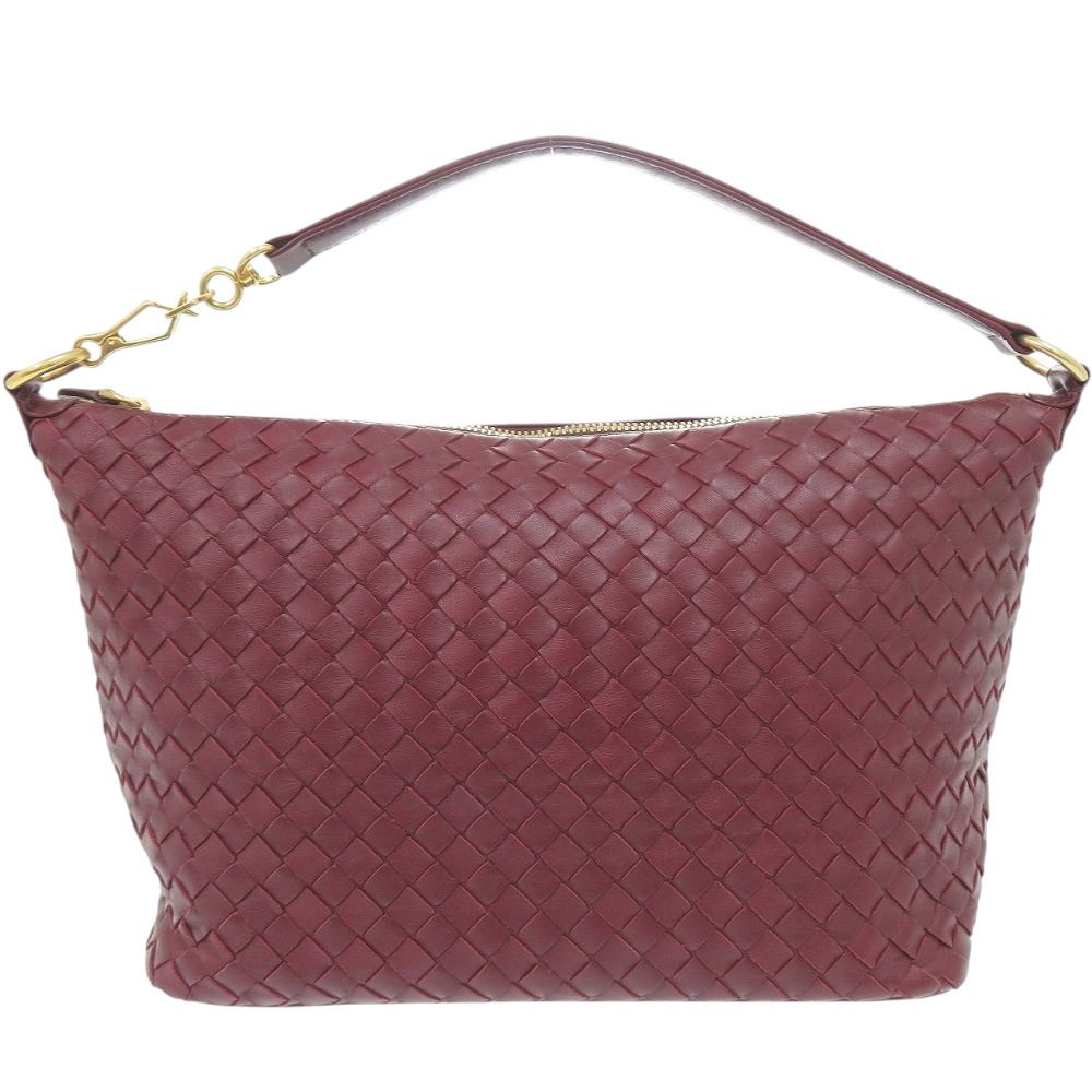 Bottega Veneta Intrecciato Leather Bordeaux Handbag
