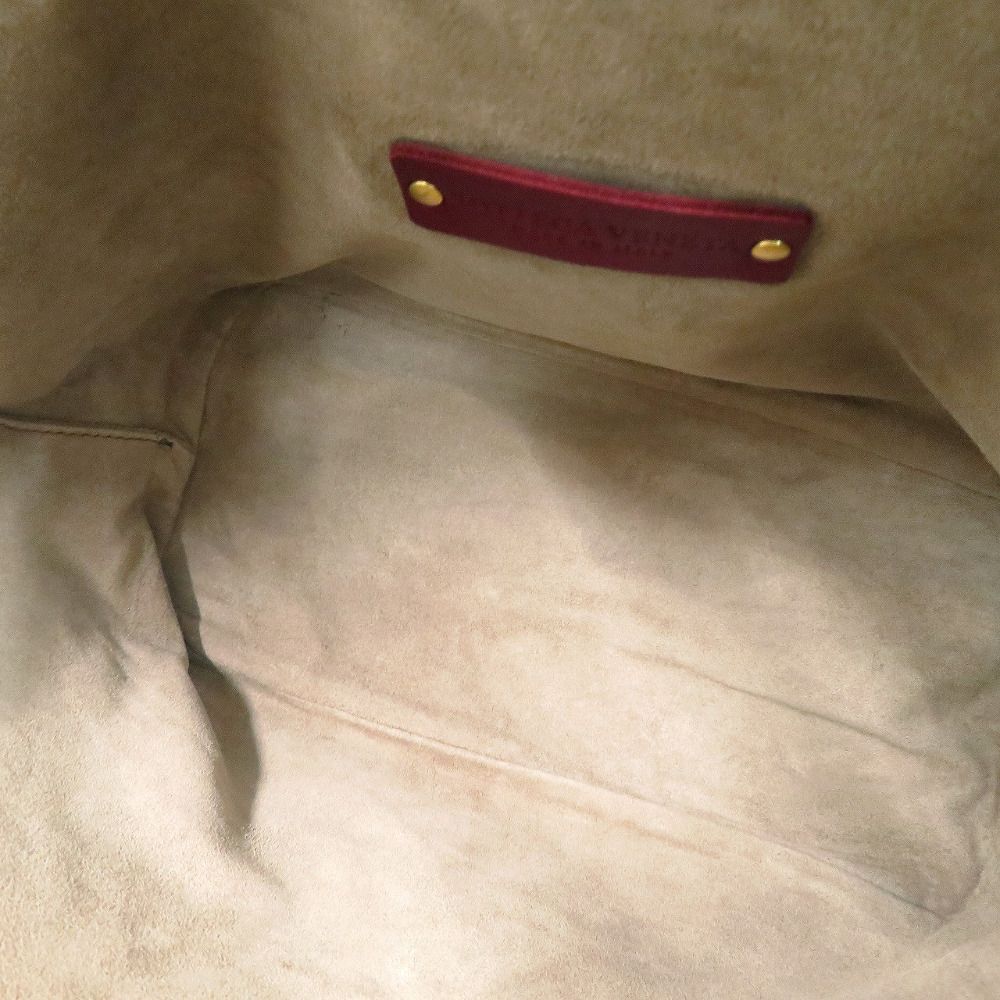 Bottega Veneta Intrecciato Leather Bordeaux Handbag — view 9