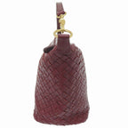 Bottega Veneta Intrecciato Leather Bordeaux Handbag — view 7