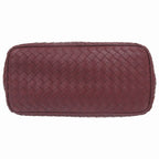 Bottega Veneta Intrecciato Leather Bordeaux Handbag — view 4