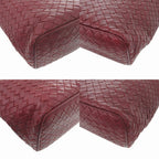 Bottega Veneta Intrecciato Leather Bordeaux Handbag — view 3