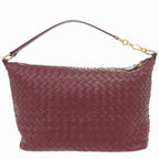 Bottega Veneta Intrecciato Leather Bordeaux Handbag — view 2