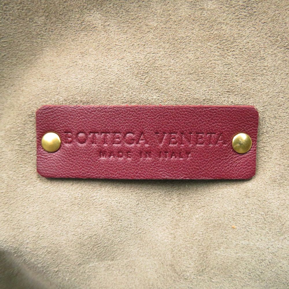 Bottega Veneta Intrecciato Leather Bordeaux Handbag — view 8