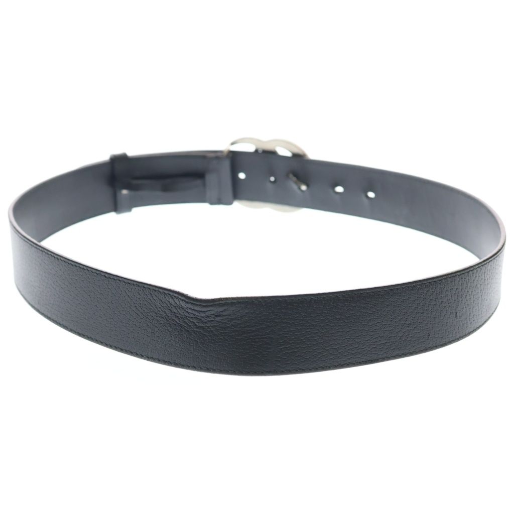 Gucci GG Marmont Leather Belt Black Silver — view 2