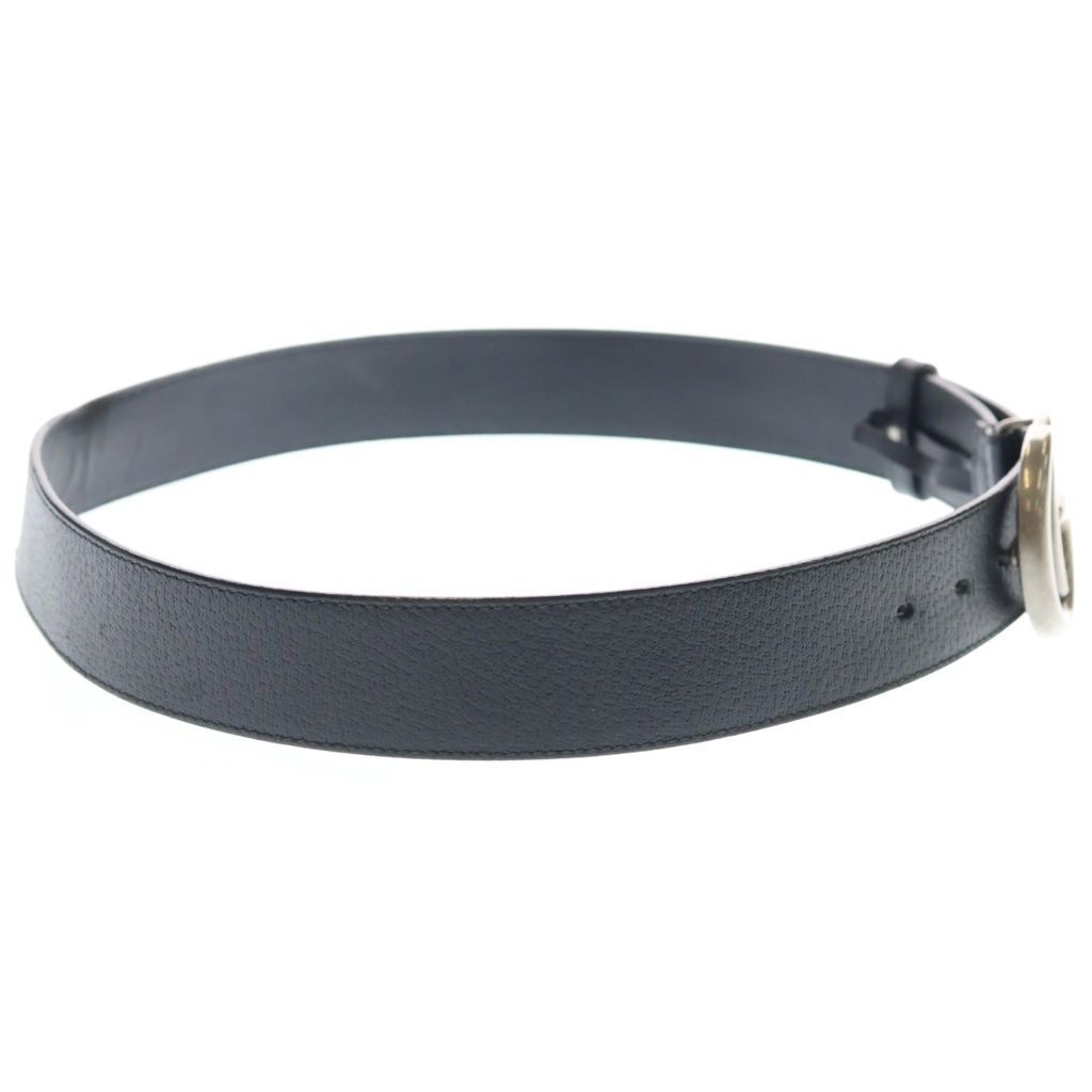 Gucci GG Marmont Leather Belt Black Silver — view 3