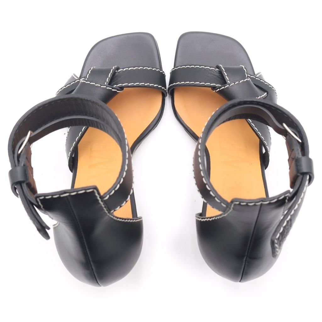Loewe Gate Wedge Sandals Black — view 4