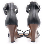 Loewe Gate Wedge Sandals Black — view 3