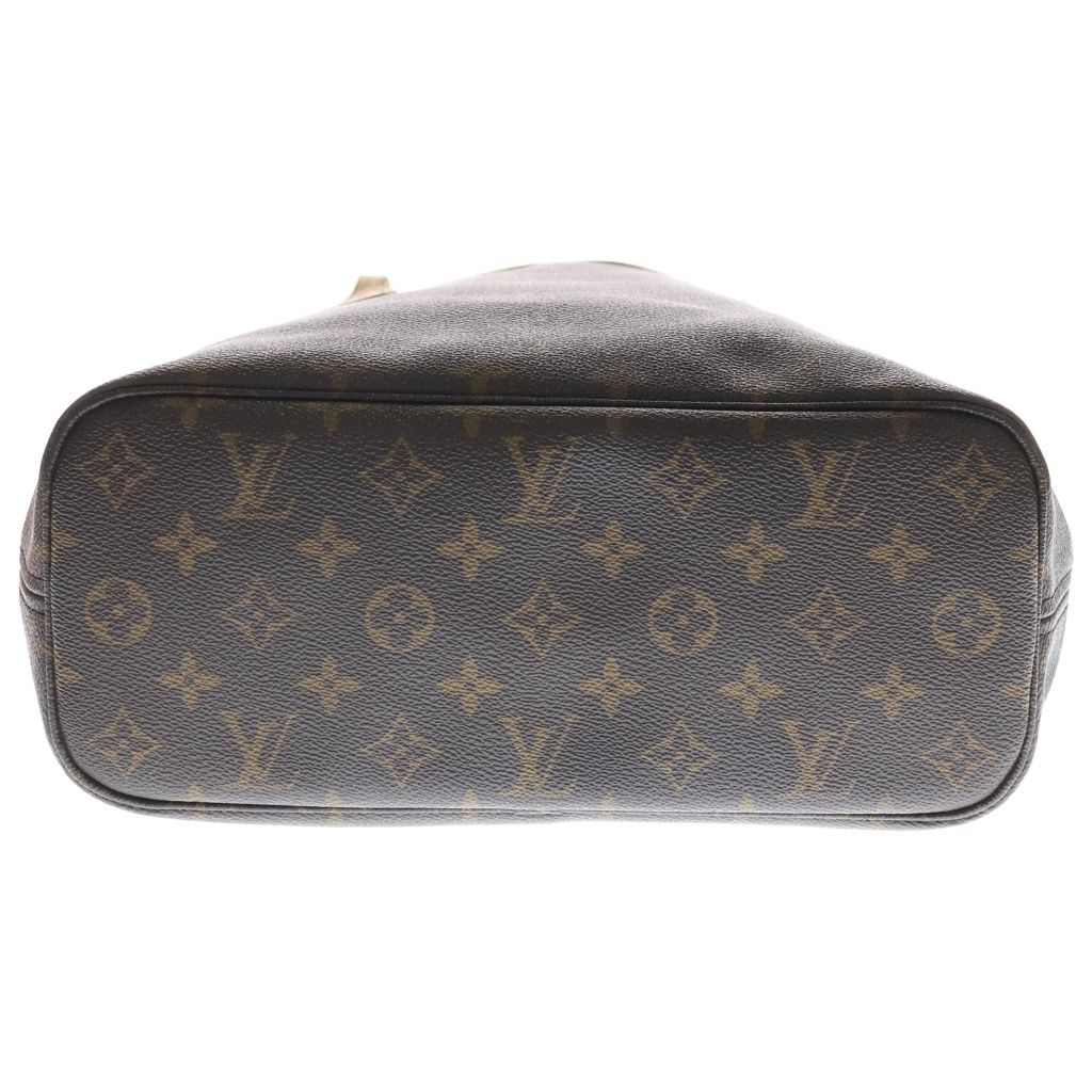 Louis Vuitton Monogram Neverfull PM Tote Brown Leather Gold — view 4