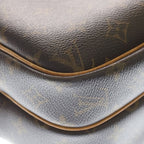 Louis Vuitton Monogram Reporter PM Shoulder Bag Brown Leather Gold — view 6