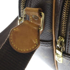 Louis Vuitton Monogram Reporter PM Shoulder Bag Brown Leather Gold — view 7