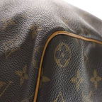 Louis Vuitton Monogram Speedy 40 Boston Bag Brown Leather Gold — view 5