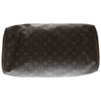 Louis Vuitton Monogram Speedy 40 Boston Bag Brown Leather Gold — view 4