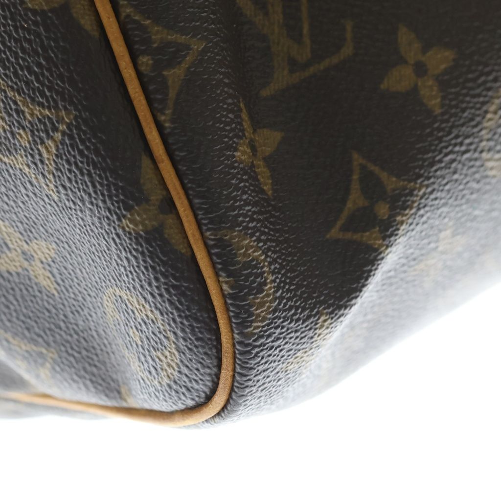 Louis Vuitton Monogram Speedy 40 Boston Bag Brown Leather Gold — view 6