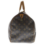 Louis Vuitton Monogram Speedy 40 Boston Bag Brown Leather Gold — view 3