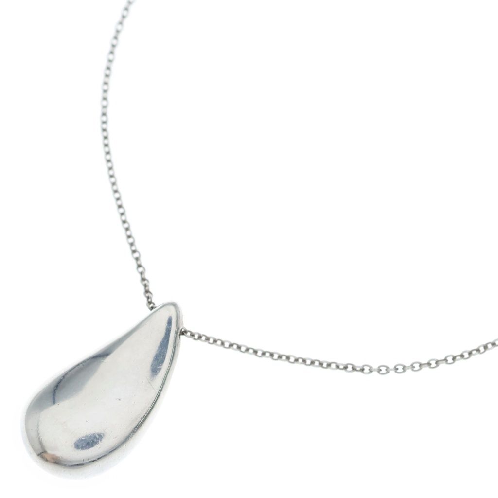 Tiffany & Co Large Teardrop Long Necklace Silver