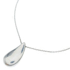 Tiffany & Co Large Teardrop Long Necklace Silver