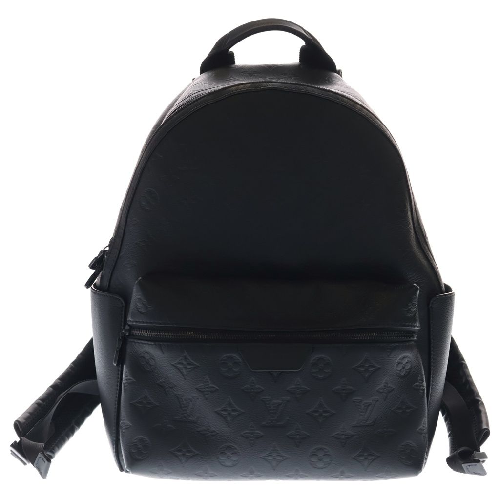 Louis Vuitton Monogram Shadow Discovery Backpack Black Leather