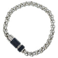 Louis Vuitton Monogram Eclipse Chain Bracelet Silver