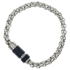 Louis Vuitton Monogram Eclipse Chain Bracelet Silver