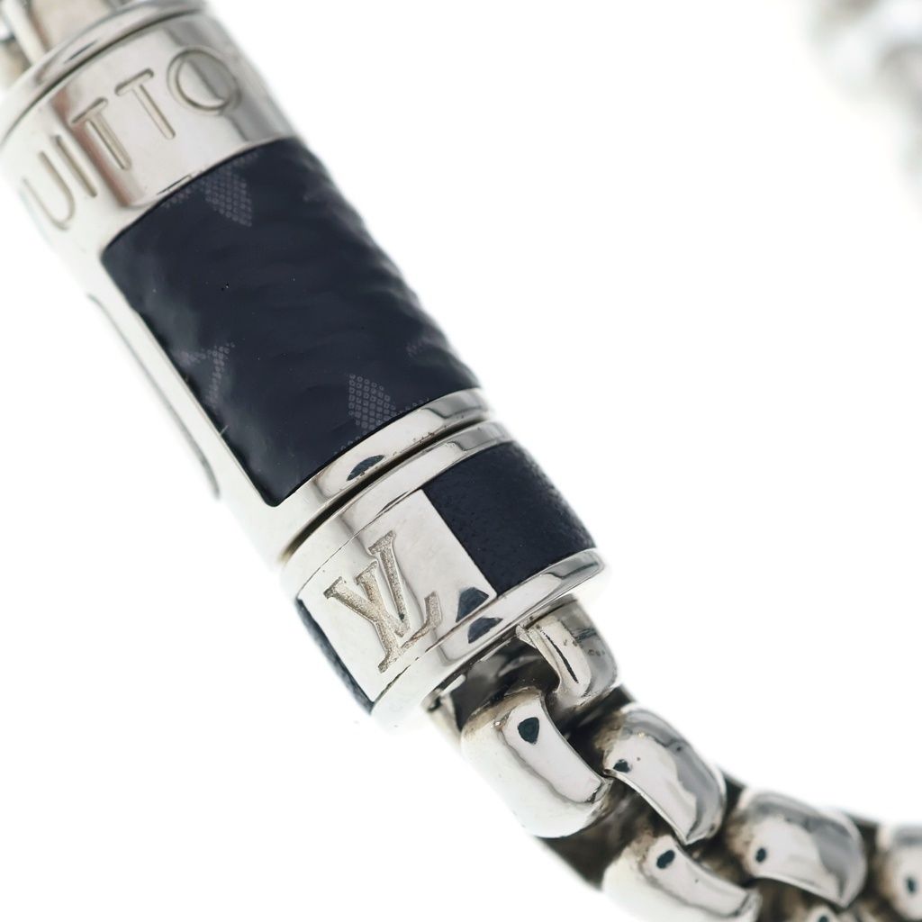 Louis Vuitton Monogram Eclipse Chain Bracelet Silver — view 5