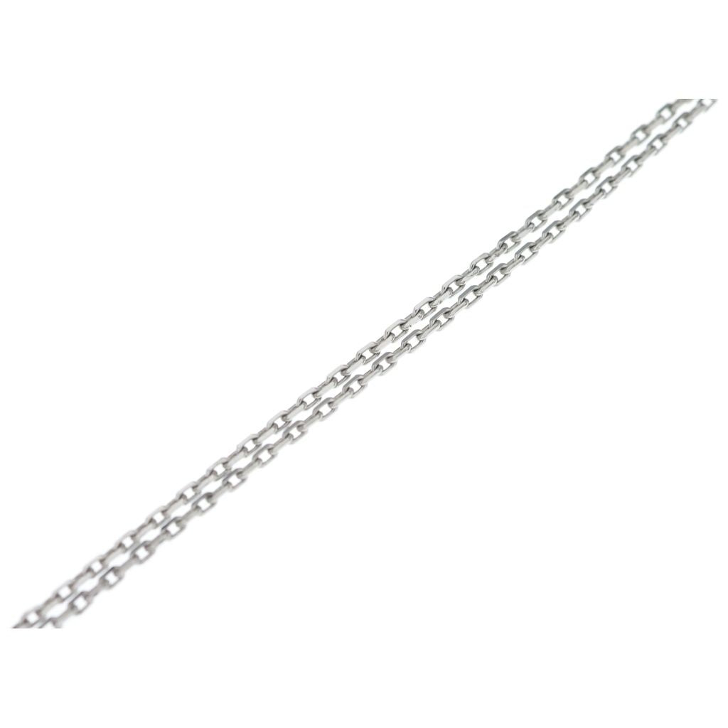 Hermes O'kelly Necklace PM Cadena Metal Leather Silver Black — view 4