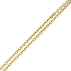 Dior CD Navy Heart Rhinestone Necklace Gold — view 4