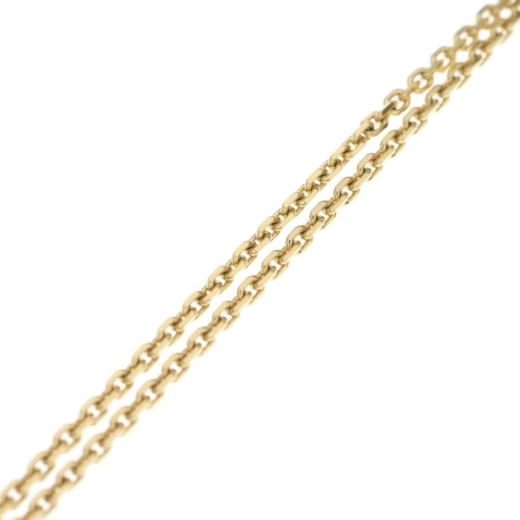 Dior CD Navy Heart Rhinestone Necklace Gold — view 4