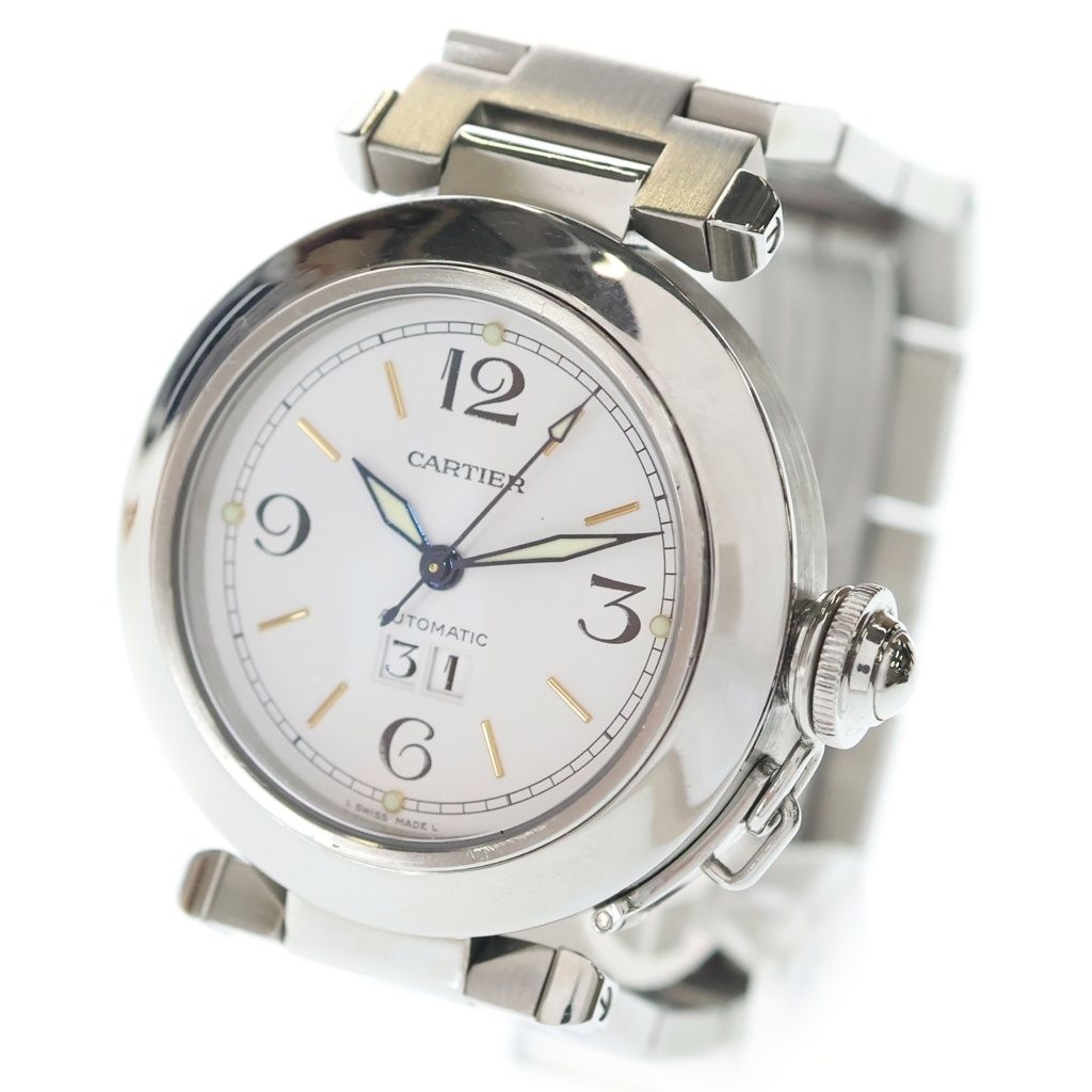 Cartier Pasha C Big Date White Dial Automatic Winding Watch Silver — view 4