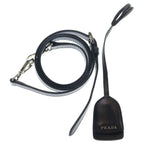 Prada 2-Way Shoulder Bag Black Saffiano Leather Silver — view 9